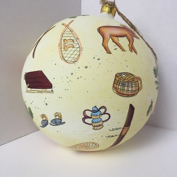 𝅺leslie Beck Holiday Home Large Ball Bulb Ornament - Picture 6 of 9